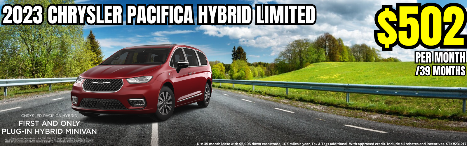 Chrysler Pacifica Hybrid Limited - Lease Special